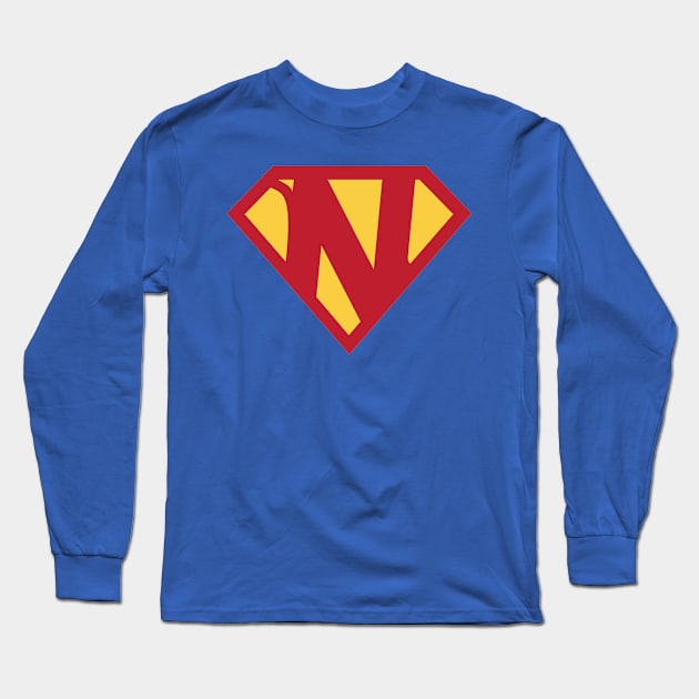 Letter N Long Sleeve T-Shirt by Ryan